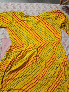 Yellow Striped Dress