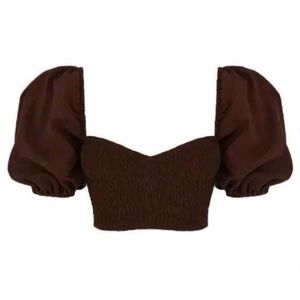 SSS Cinnamon Brown Crop Top