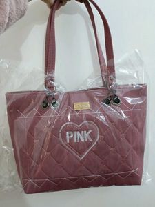 PINK Quilted Tote Bag