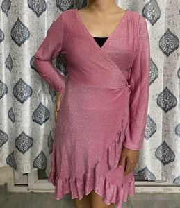 Shimmer Wrap Dress