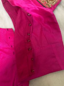 PURE SILK MAGENTA BLOUSE