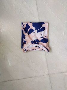 Patterned CROP Cotton Tee
