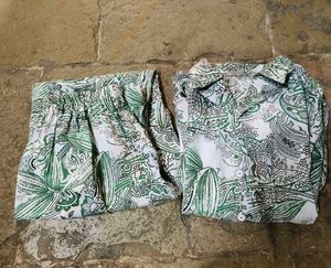 Green Paisley Print Co-ord Set