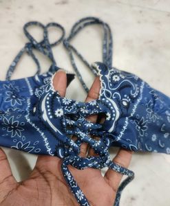 Boho Bikini Tie Up Top.
