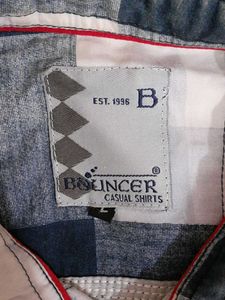 Checked Men Blue Shirts