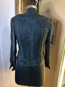 Elegant Black Embellished Blouse