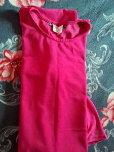 Pink Flounce Hem Dress