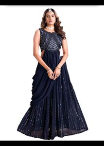 INDO WEASTERN PLEATED SKIRT AND CROP TOP