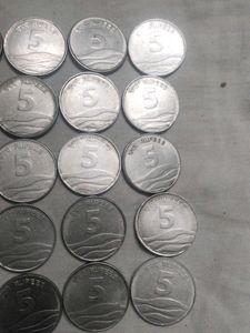 Rare 5 rupee Coins 25 Pcs
