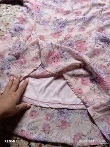 Floral Pink Short Kurti