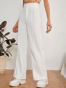 White Straight Leg Pants