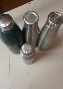 water bottle and flasks