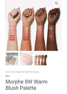 Branded Morphe 8W Warm Master Blush Palette