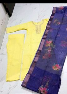 New/Unused Embroidered Kurta Set With Dupatta