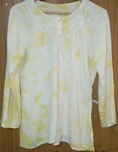 Embroidered Yellow Top