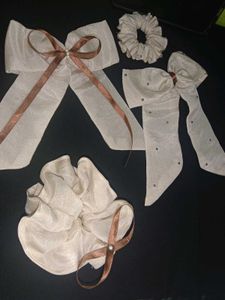 Korean Bow Clips And Scrunchies