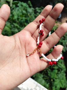 Cherry Beaded Bracelet
