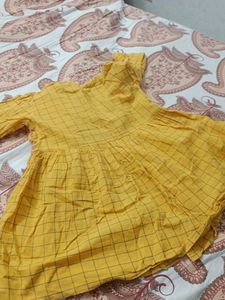 Cute Yellow A Line Kurta