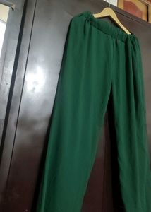 Green🟢 Plazo For Girl Or Woman 30 Waist