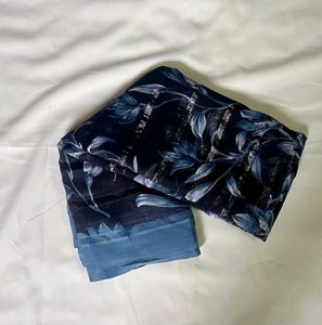 Floral Blue Dupatta
