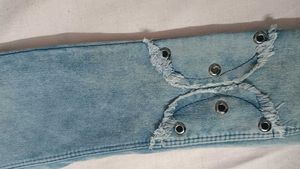 Unique High-Waisted Denim Shorts