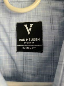 VAN HEUSEN BUISNESS Checked Pattern Shirt 42&#34;