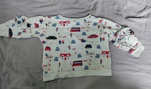 Baby Girl Green Sweatshirt