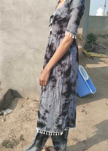 Tie-Dye Print Kurta &amp; Pant Set