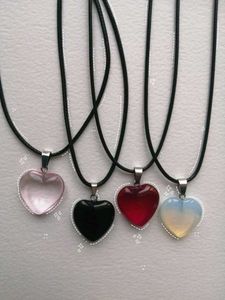 heart glass pendant