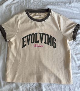 Beige & Olive Green Tee