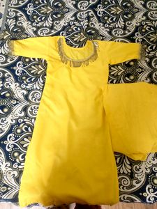 Haldi Function Yellow Kameez Salwar Suit