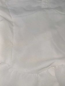 White Flowy Mini Dress