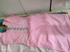 Pink Embroidered Kurta
