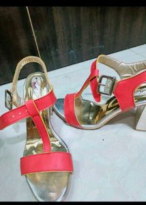 Red Golden Heels