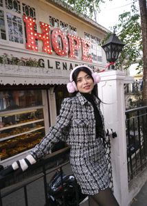 Black Tweed Jacket And Skirt Set