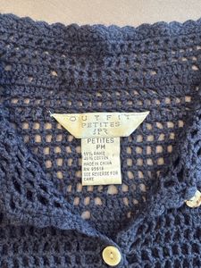 Crochet Top &amp; Cardigan Set