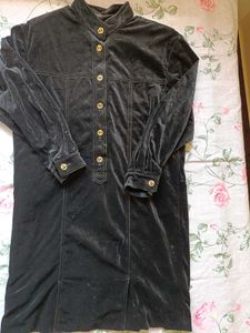 Vintage Black Velvet Mini Dress COMBO