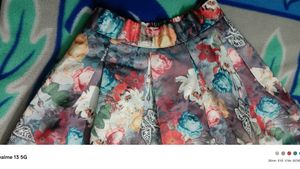 Floral Print Skirt
