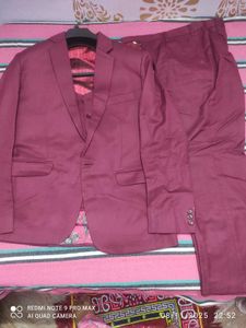 Burgundy Suit Set