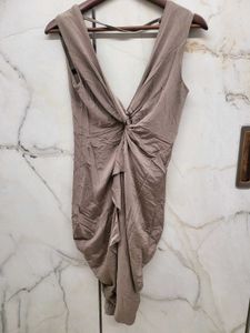 Elegant Taupe Dress