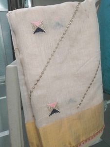 Cream Colour Saree