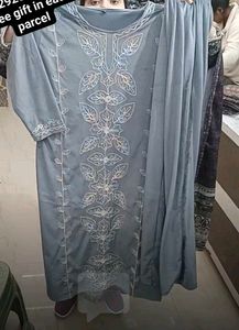 New Unused Velvet Kashmiri Embroidery Suit