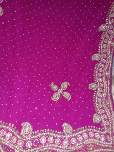 Beautiful Embroidery Saree 😍