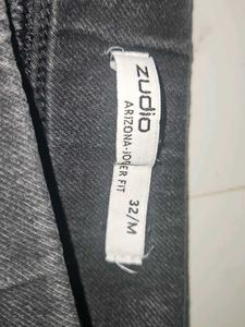 Black Denim Joggers