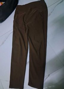 Brown Casual Pants