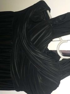 Romantic Black Midi Dress with Elegant Pattern