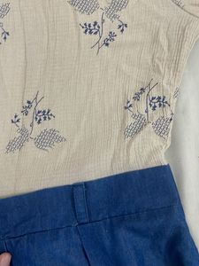 Floral Embroidered frock