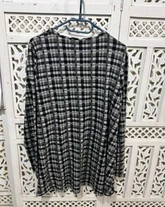 🎀Gray Plaid Long Sleeve Top E