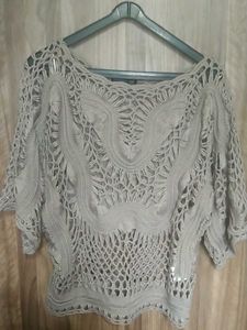 Crochet Knit Top