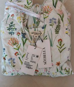 Floral Halter Mini Dress m size